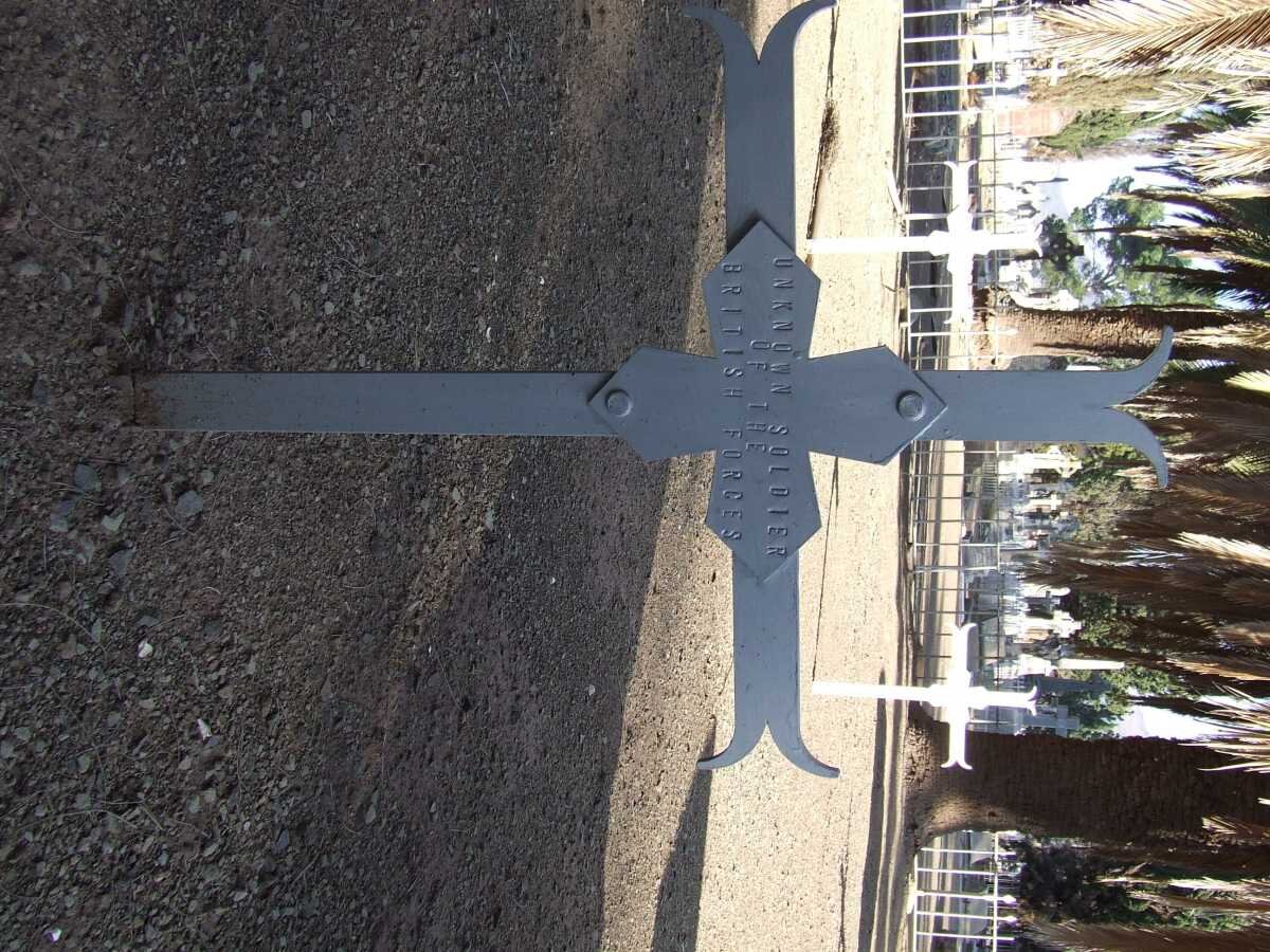 Unknown soldier of the British Forces 10