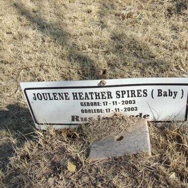 SPIRES Joulene Heather 2003-2003