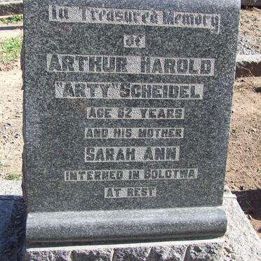 SCHEIDEL Arthur Harold :: SCHEIDEL Sarah Ann