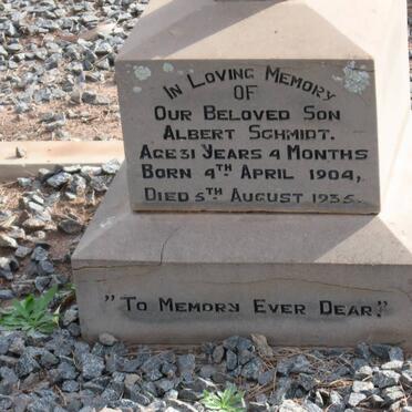 SCHMIDT Albert 1904-1935