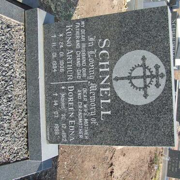 SCHNELL Kuno Arthur 1906-1994 &amp; Doreen Edna MORRIS 1912-1998