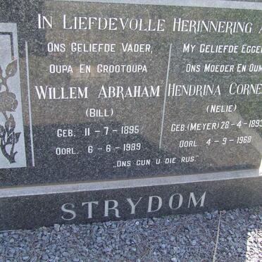 STRYDOM Willem Abraham 1895-1989 &amp; Hendrina Cornelia MEYER 1893-1968