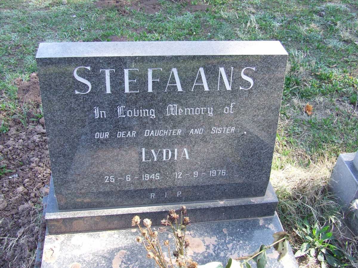STEFAANS Lydia 1945-1976