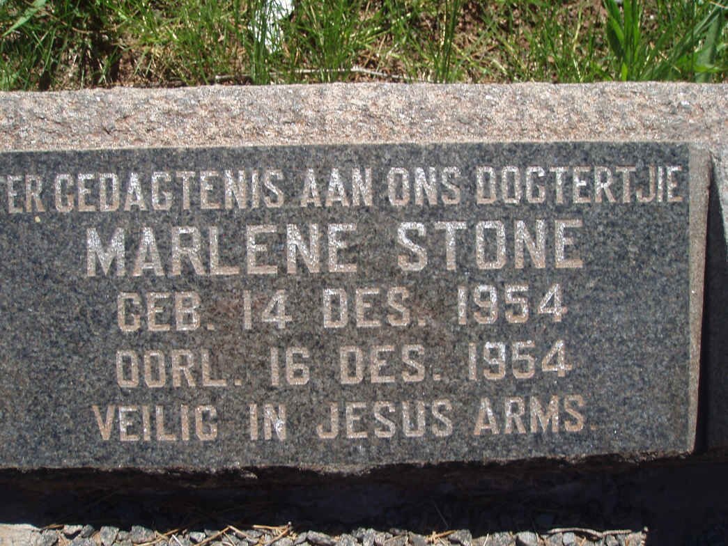 STONE Marlene 1954-1954
