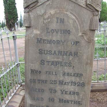 STAPLES Susannah -1928