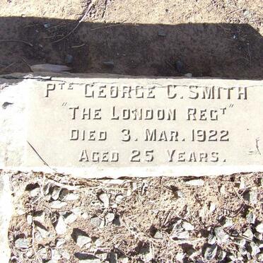 SMITH George -1922