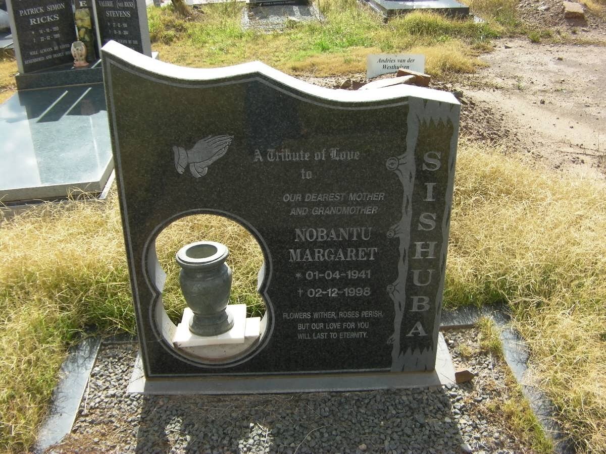 SISHUBA Nobantu Margaret 1941-1998