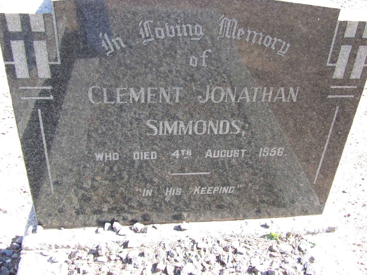 SIMMONDS Clement Jonathan -1956
