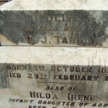TAMBLYN Olive 1875-1916 :: TAMBLYN Hilda Irene