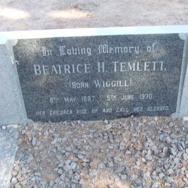 TEMLETT Beatrice H. nee WIGGILL 1887-1970