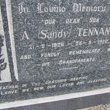 TENNANT Alexander 1905-1987 &amp; Ethel 1912-1983 :: TENNANT A. 1928-1950