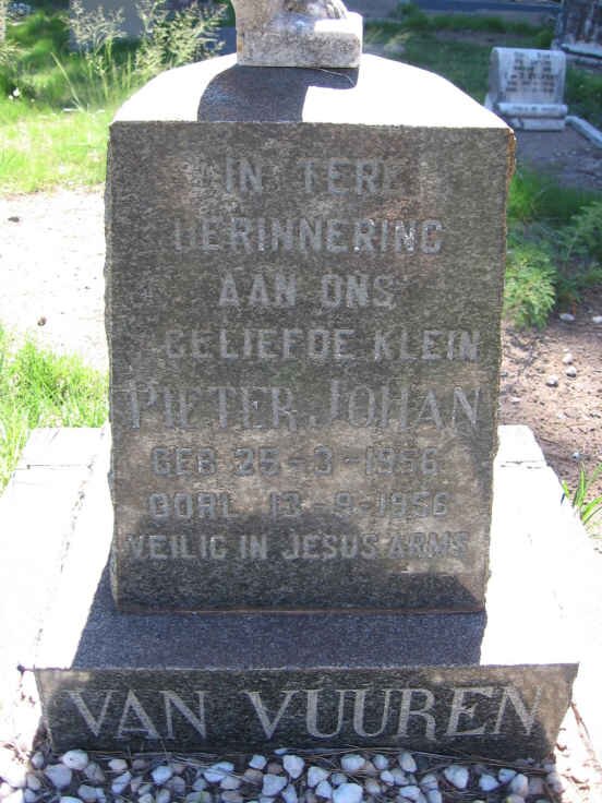 VUUREN Pieter Johan, van 1956-1956