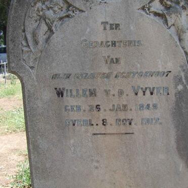 VYVER Willem, vd 1849-1917