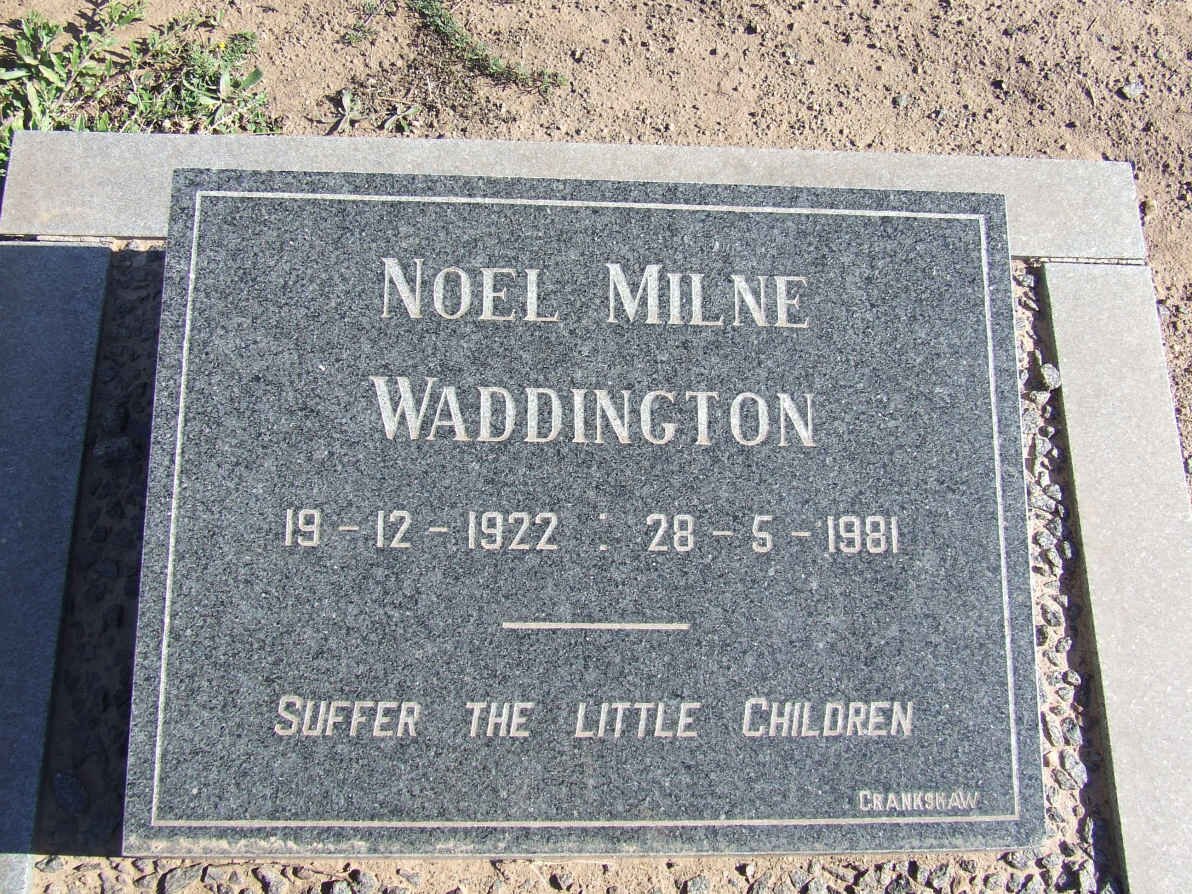 WADDINGTON Noel Milne 1922-1981