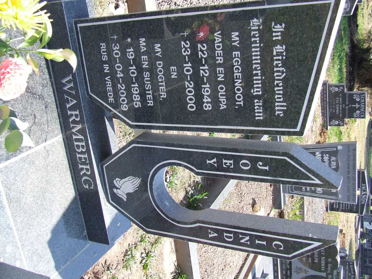 WARMBERG Joey 1948-2000 :: WARMBERG Cinda 1985-2009