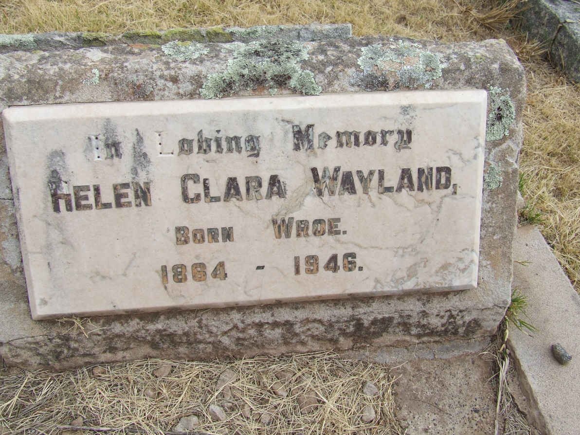 WAYLAND Helen Clare nee WROE 1864-1946