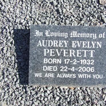 PEVERETT Audrey Evelyn 1932-2006