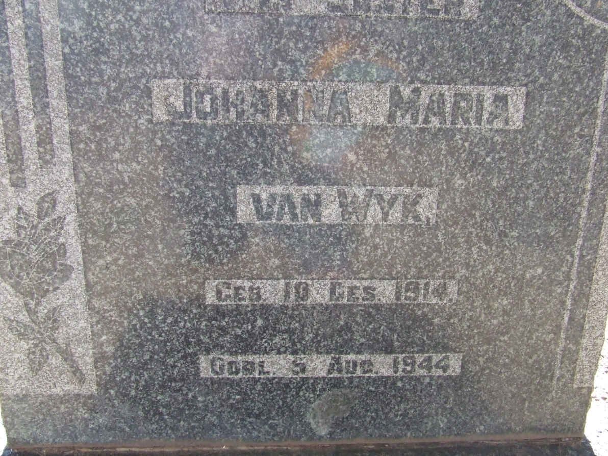 WYK Johanna Maria, van 1914-1944