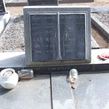 WYK Jan Daniel, van 1909-1958 &amp; Elizabeth Johanna 1911-1998