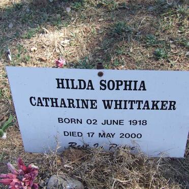 WHITTAKER Hilda Sophia Catherine 1918-2000