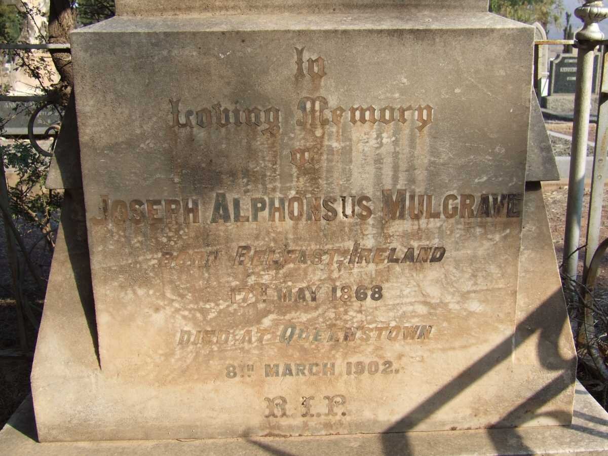 WULGRAVE Joseph Alphonsus 1868-1902
