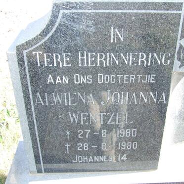 WENTZEL Alwiena Johanna 1980-1980