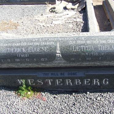 WESTERBERG Frederick Eugene 1911-1971 &amp; Letitia Thelma TROLLIP 1911-1980