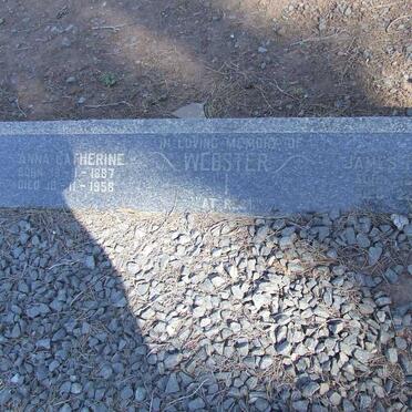 WEBSTER James Franklin 1887-1959 &amp; Anna Catherine 1887-1958