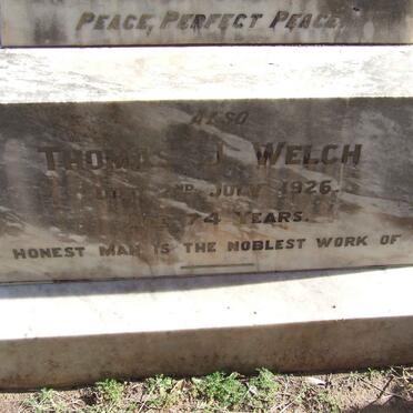 WELCH Thomas J. -1926