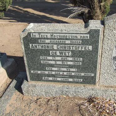 WET Anthonie Christoffel, de 1886-1950 &amp; Catherina Maria Magdalena LOMBARD 1893-1949