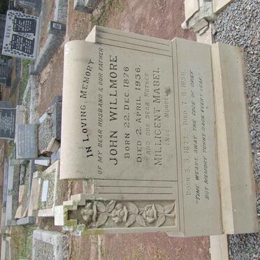 WILLMORE John 1876-1936 &amp; Millicent Mabel MUNDELL 1877-1956