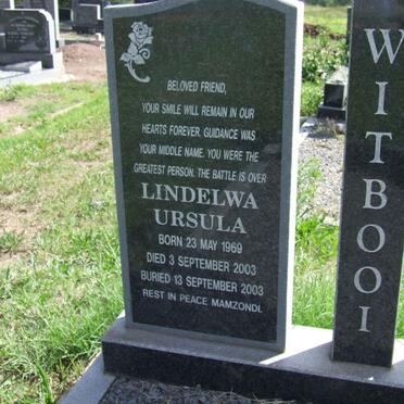 WITBOOI Lindelwa Ursula 1969-2003