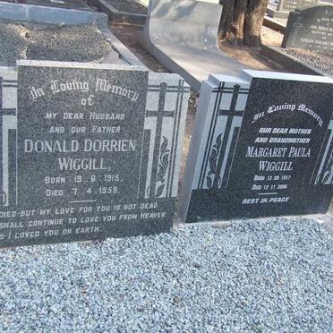 WIGGILL Donald Dorrien 1915-1959 &amp; Margaret Paula 1917-2006
