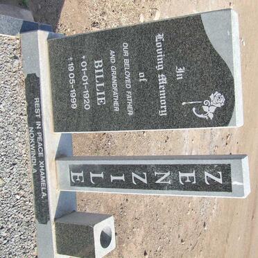 ZENZILE Billy 1920-1999