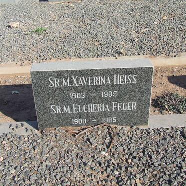 HEISS Xaverina 1903-1985 :: FEGER Eucheria 1900-1985