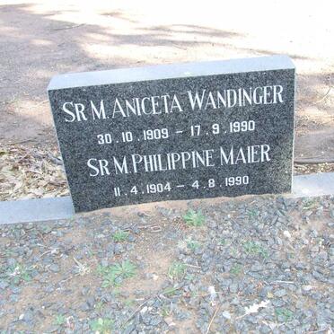 WANDINGER Aniceta 1909-1990 :: MAIER Philippine 1904-1990
