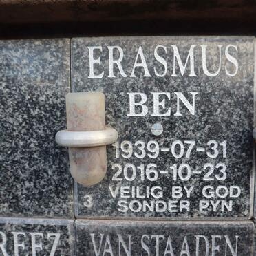 ERASMUS Ben 1939-2016