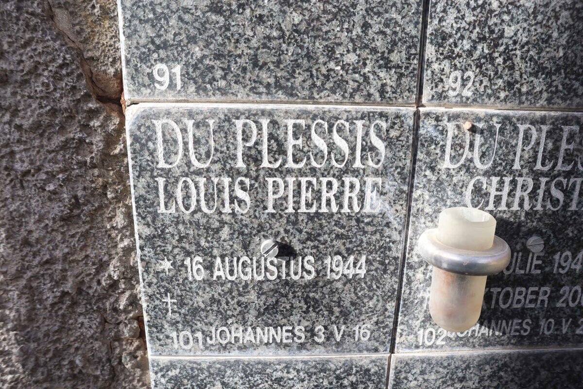 PLESSIS Louis Pierre, du 1944-