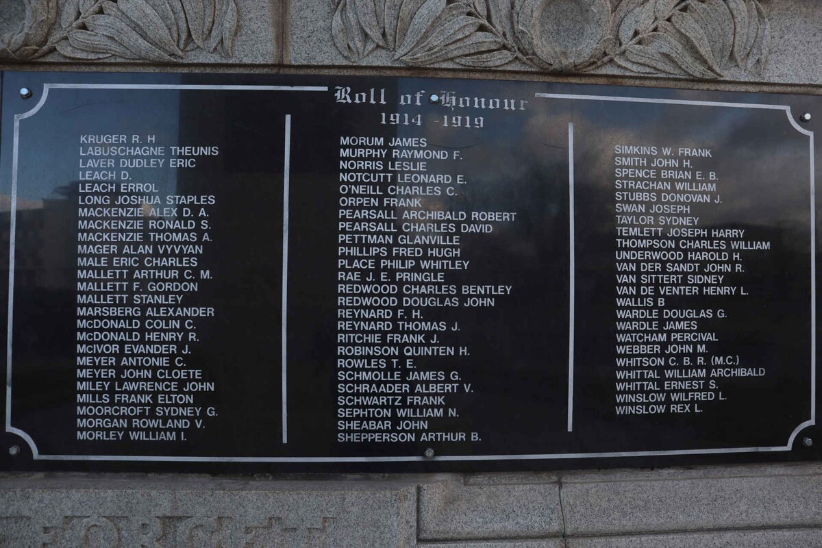 11. New plaques - Memorial World War I 1914-1919