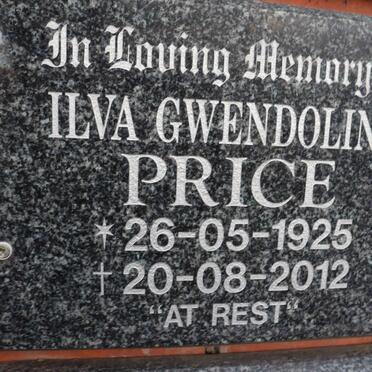 PRICE Ilva Gwendoline 1925-2012