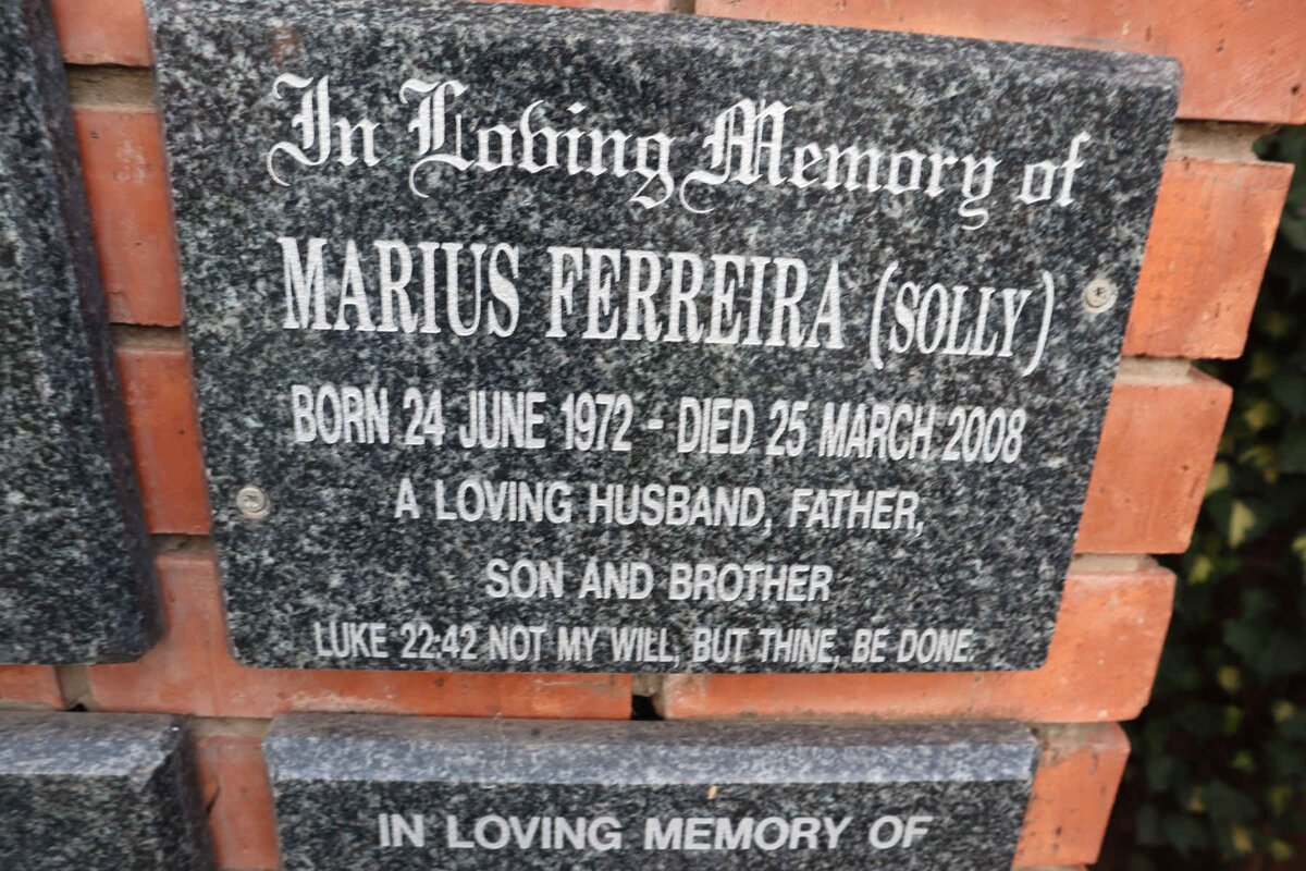 FERREIRA Marius 1972-2008