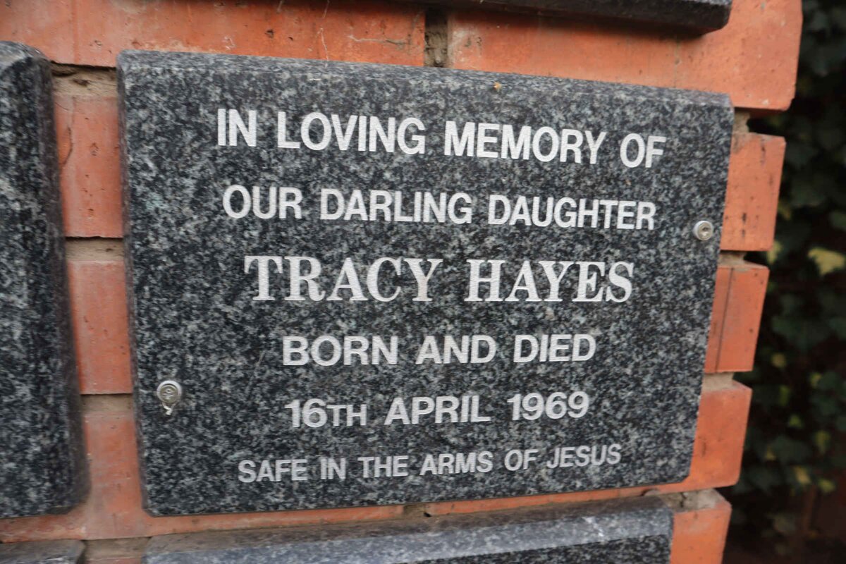 HAYES Tracy 1969-1969