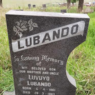 LUBANDO Luvuyo 1961-1983