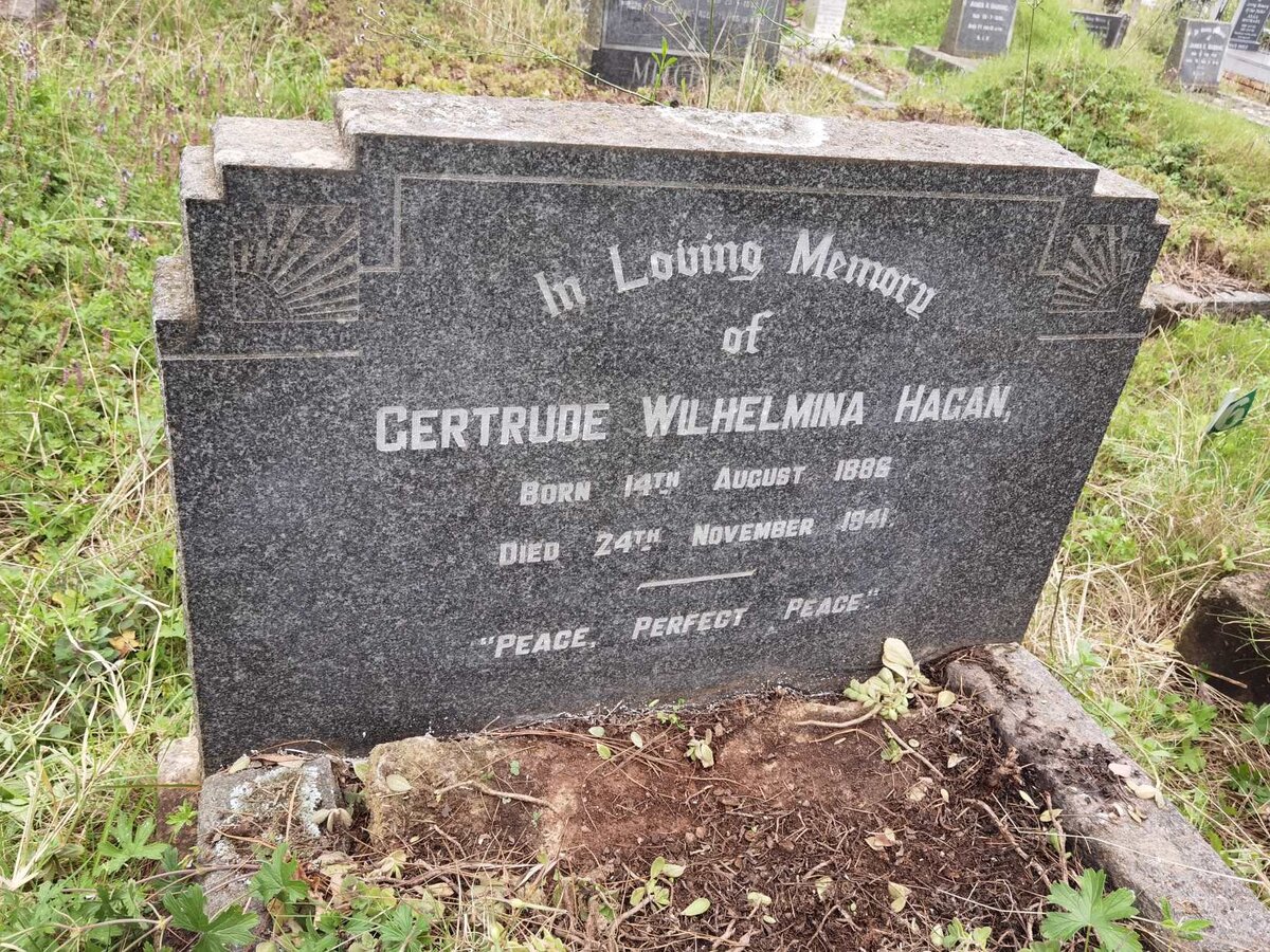 HAGAN Gertrude Wilhelmina 1886-1941