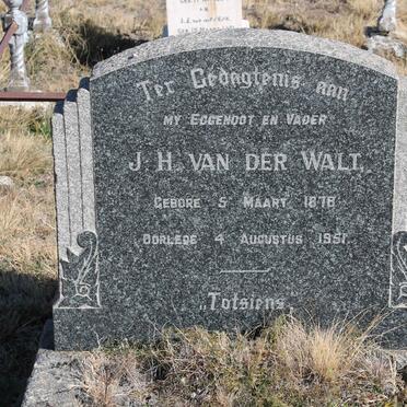 WALT J.H., van der 1878-1951
