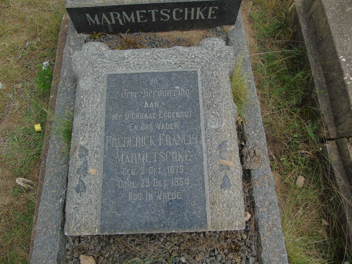 MARMETSCHKE Frederick Francis 1879-1954