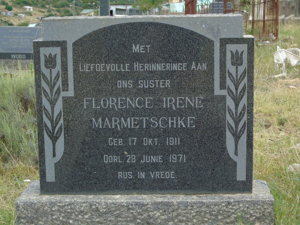 MARMETSCHKE Florence Irene 1911-1971