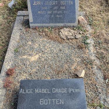 BOTTEN Jerry Gilbert 1908-1953 & Alice Mabel Grace PERRIN 1910-1957