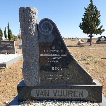 VUUREN Rika, van 1905-1997