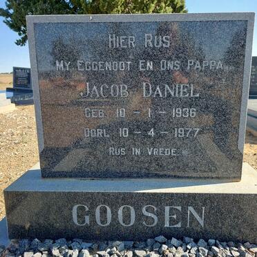 GOOSEN Jacob Daniel 1936-1977